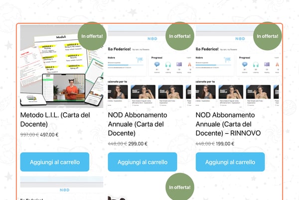 Click on In offerta!…