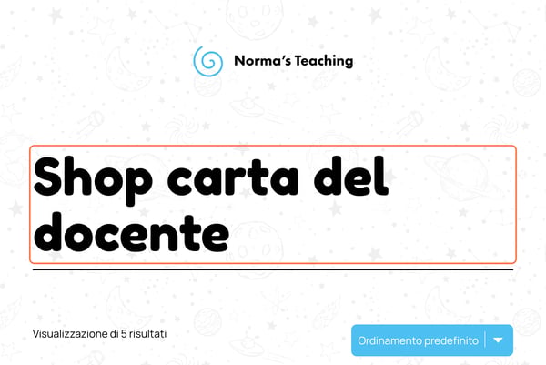 Click on Shop carta del docente