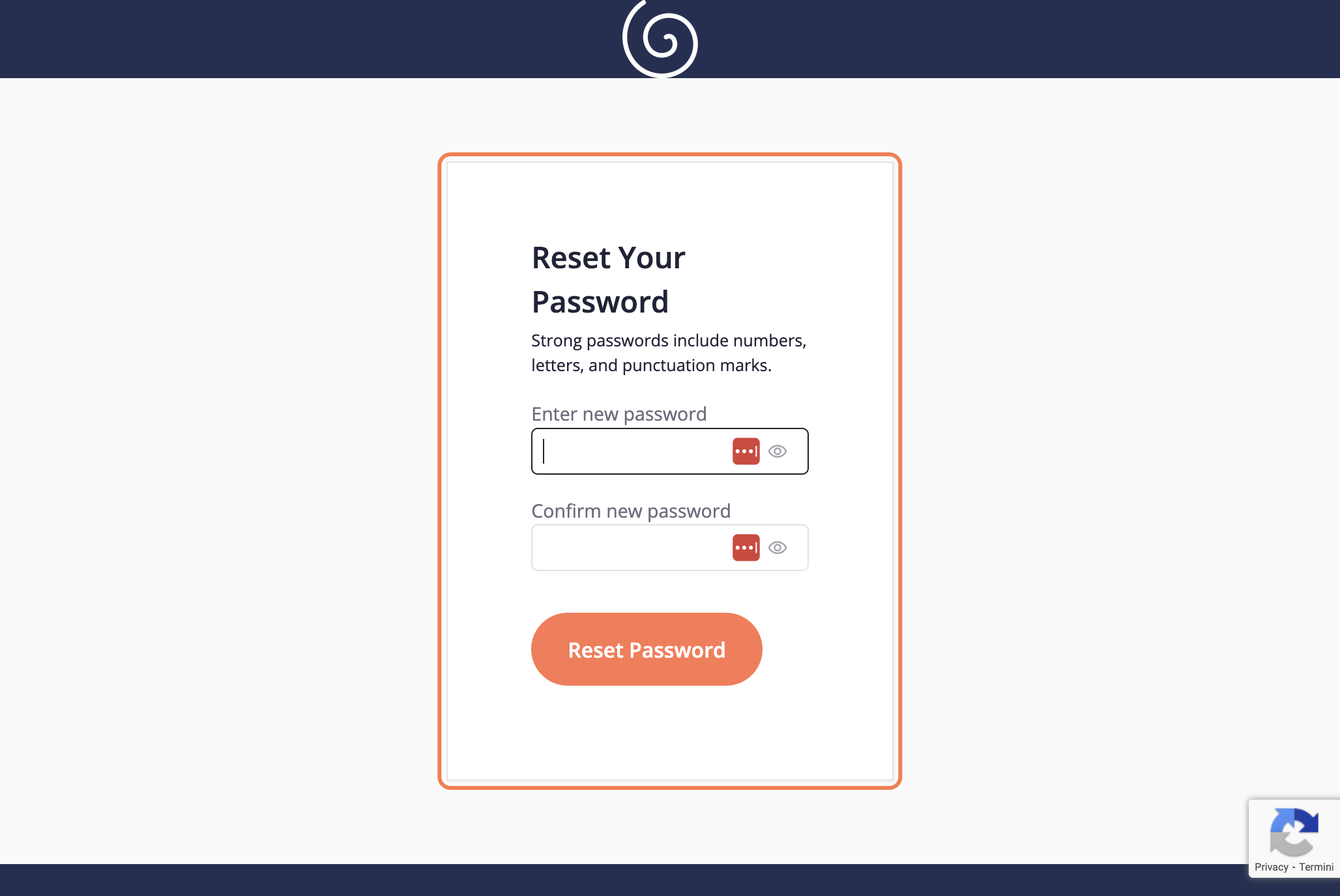 Click on Reset Your Password…